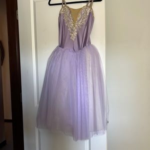 Purple Ballet Costume w/ Romantic Tutu